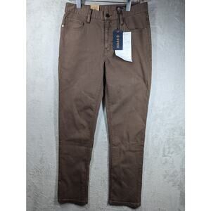 Mens Sz 32 NWT SAMPLE Hwy 128 Roark Straight Fit Jeans Dark Brown (Spring 2023)